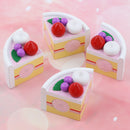 Kitchen Food Sliceable Fruit Birthday Cake Dessert Cutting Pretend Play Toys