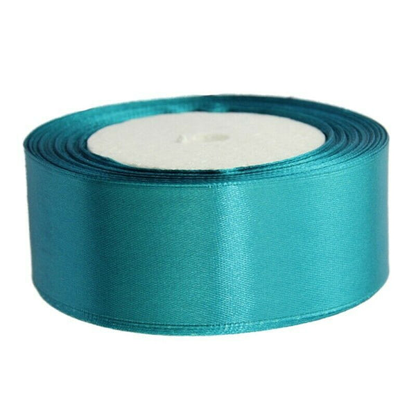 1 roll 40mm 22 Meters silk satin ribbon for wedding party(Lake blue) M4D3