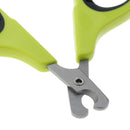 Safety Small Pet Cat Dog Nail Clipper Scissor Nail Trimmer Light Green
