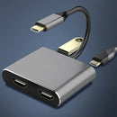 4 in 1 USB 3.1 Type C HUB Converter Dual 4K HDMI USB 3.0 PD Charge Adapter