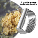 Stainless Steel Curved Garlic Press Crusher Manual Ginger Mincing Masher