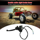 7/8 Dual Pull RH Brake Lever with Parking Brake for ATV Quad Bike 4 Wheeler