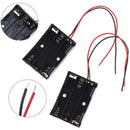 2 Pcs black plastic battery holder case wired for 3 x AAA 4.5v with lead wire ï¼W