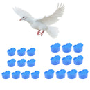 20 Pcs Pigeons Sand Cups Bird Food Water Container Plastic Bowl For Cage