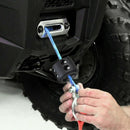 Black Universal Rubber Winch Cable Hook Stopper Line Saver For ATV UTV HKO