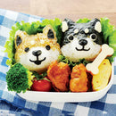 5pcs/Set Cute Dog Sushi Nori Rice Ball Molds DIY Bento Food Press Maker Mould