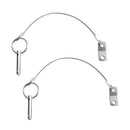 Pack of 4 Stainless Steel Quick Release Bolts Socket Pins with Steel Wire Rope