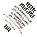 10Pcs Metal Link 5mm Rod Ends Linkage Set for Axial SCX10 II 90046 90047 RC G3B6
