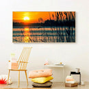 100x40cm Sunset Reed Marshes Diamond Painting Full Round Drill Cross Stitch