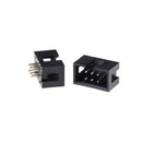 10PCS DC3-6P 2.54mm 2x3 Pin Straight Male Shrouded header IDC Socket-PN FU