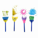 25 Pieces Kids Sponge Painting Brushes for Early Learning Mini Flower Spong