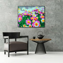 DIY Chrysanthemum Painting By Numbers Kit Canvas Oil Art Picture Craft