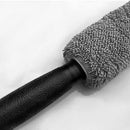 Universal Microfiber Car Wheel Rim Brush Plastic Handle Cleaning Brush Wash  A