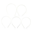 5Pcs 3mm Metal Tiara Headbands Hairbands Simple Temperament Girl Hair Clips  Z