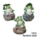 1pcs Garden Decor Statue Frogs Set Outdoor Patio Ornaments Yard Decoration P3J6
