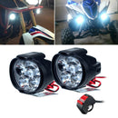 Universal Led Motorbike Bicycle Headlight with Switch Dirt Bike Head Light