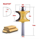 3/4'' Carbide Bearing Flush Trim Pattern Router Bit Milling Cutter,8mm Shank