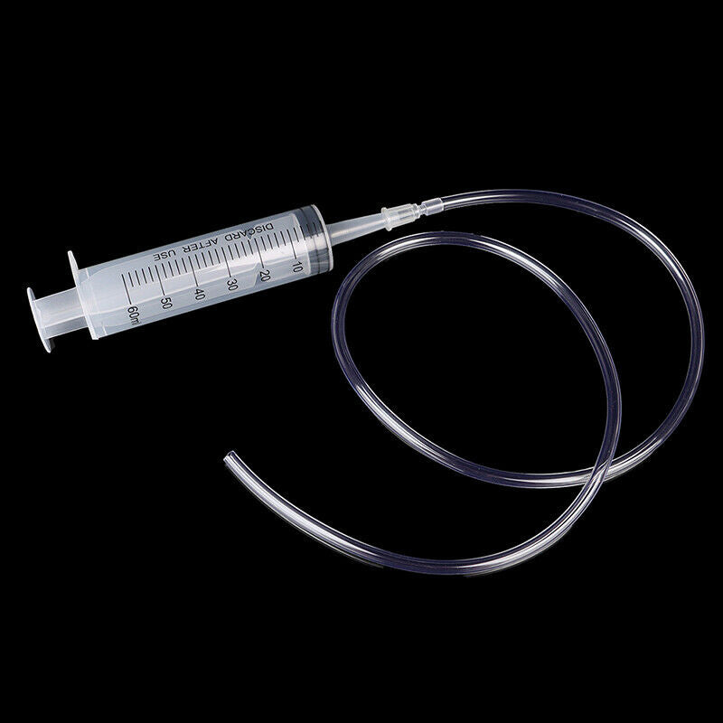 60ML Plastic Feeding Syringe Reusable Pump With 80cm Tube For  Lab Medical C Nw
