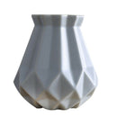 Gray European Profile Matte Diamond Porcelain Vase Modern Fashion Ceramic V D9Y6