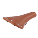 Bicycle Saddle Leather Soft Bike Seat Cover Mat MTB Bike Cushion (Brown)