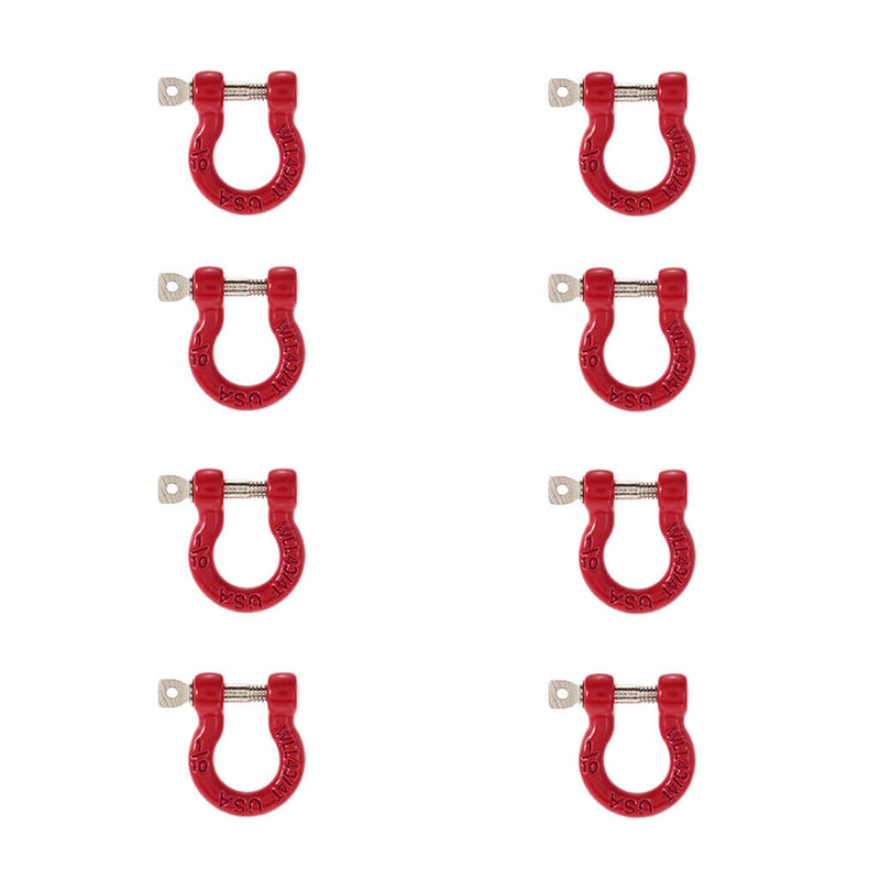 8x 1/10 Metal Front /Rear Bumper Trailer Hook Rescue Hook for  TRX-4