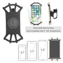 Silicone Bike Phone Holder 360 Rotation Bicycle Handlebar Mobile Support