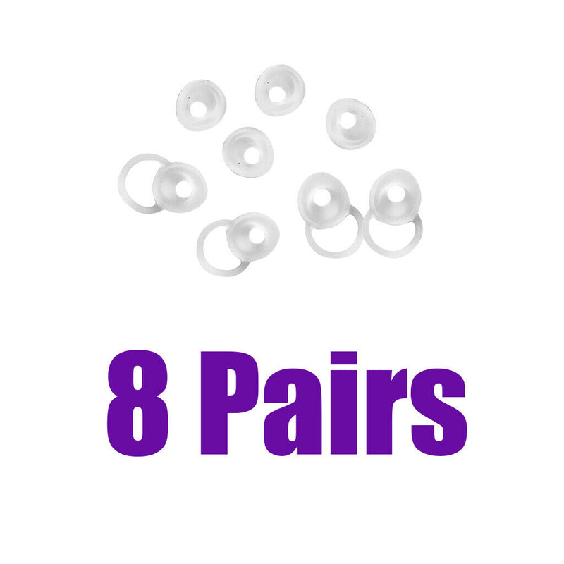 8 Pairs Silicone Ear Tips Earbuds Cover for Jabra Extreme Headset Left+Right