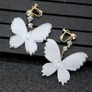 Women Elegant Butterfly Earring Charm Earring Fashion Long Jewelry Accessories3C