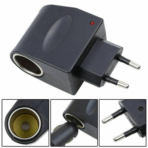 Car Plug Adapter AC DC Power Socket Cigarette lighter V 220 EU W V-12 J2U3