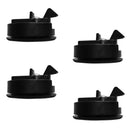 4pcs Black 2" Slam Latches Hatch Round with Lock 1/4'' Door for Marine Boat