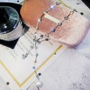 Ladies Chain Necklace Fashion Crystal Geometric Necklace Necklace Fashion L