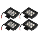 4x 4" 18W 6LED Light Work Bar Spot Lamp Driving For Offroad SUV Car Boat Truck