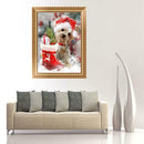 Dog Christmas Xmas 5D Diamond Embroidery Painting Rhinestone Cross Stitch