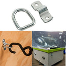 6pcs Stainless Steel Tie Down Ring Universal Loads Hauling Hardware For Trailer