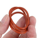 125mm x 3mm thick red silicone O ring gasket seal