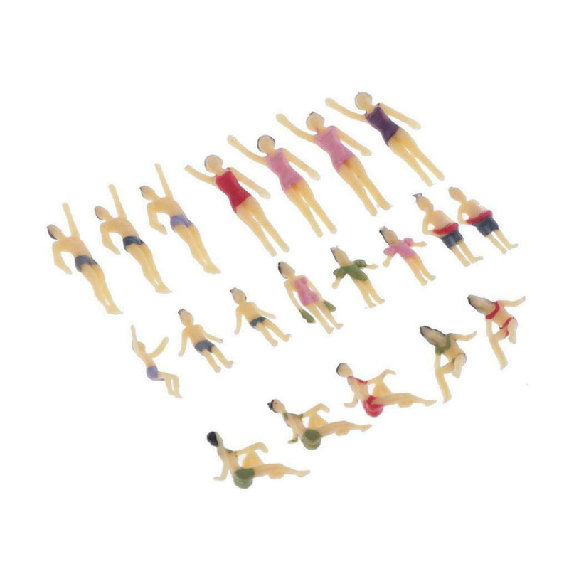 40x HO Gauge Painted 1:100 Peoples Passenger Set Scenery Landscape Decor