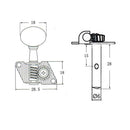 3R3L Open Gear String Tuning Peg Tuner Machine Head for Folk Acoustic Guitar