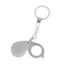 Loupe Folding Pocket 10X Magnifier Loupe Magnifying Glass Lens With Keychain  FT