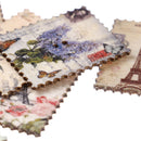 20pcs mix retro Stamp pattern wooden ButtonScrapbooking diy Handmade Crafts OZ
