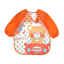 Cartoon Baby Bib Waterproof Colored Infant Long Sleeve Apron Coverall Smock