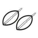 Women's Metal Leaf Shaped Straight Hair Clip