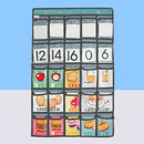 25Clear Pockets Classroom Pocket Phones Holder Door Hanging Calculator Organizer