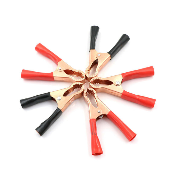 5Pcs 50A Alligator Insulated Clips Cable Wire Test Clamp For Auto Car Batter  Gw