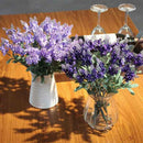 5X(Lavender Artificial Flower 10 Branches Only 1 Flower Celebration Birthd K7D6)