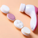 5 In 1 Heated Body Face Beauty Skin Care Cleaning Brush SPA Facial Massager