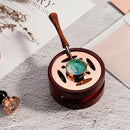 Retro Wax Seal Wood Melting Oven Furnace Wax Pot Beads Sticks Heater (B) A