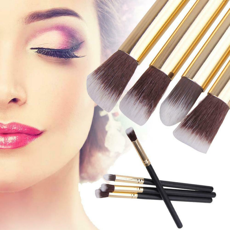 4pcs Pro Foundation Blush Blending Eyeshadow Makeup Brush Cosmetics Small