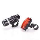2x Bike Light Head + Rear Safety Alarm Set Bicycle Cycle White Beam 5 LED LamLJ