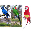 Simulation 45cm Artificial Foam Parrot Feather Bird Budgie Garden Festive Party