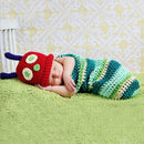 Newborn Baby 100-Days Photo Suit Cartoon Hat Sleeping Bag 2pcs Knitted Set
